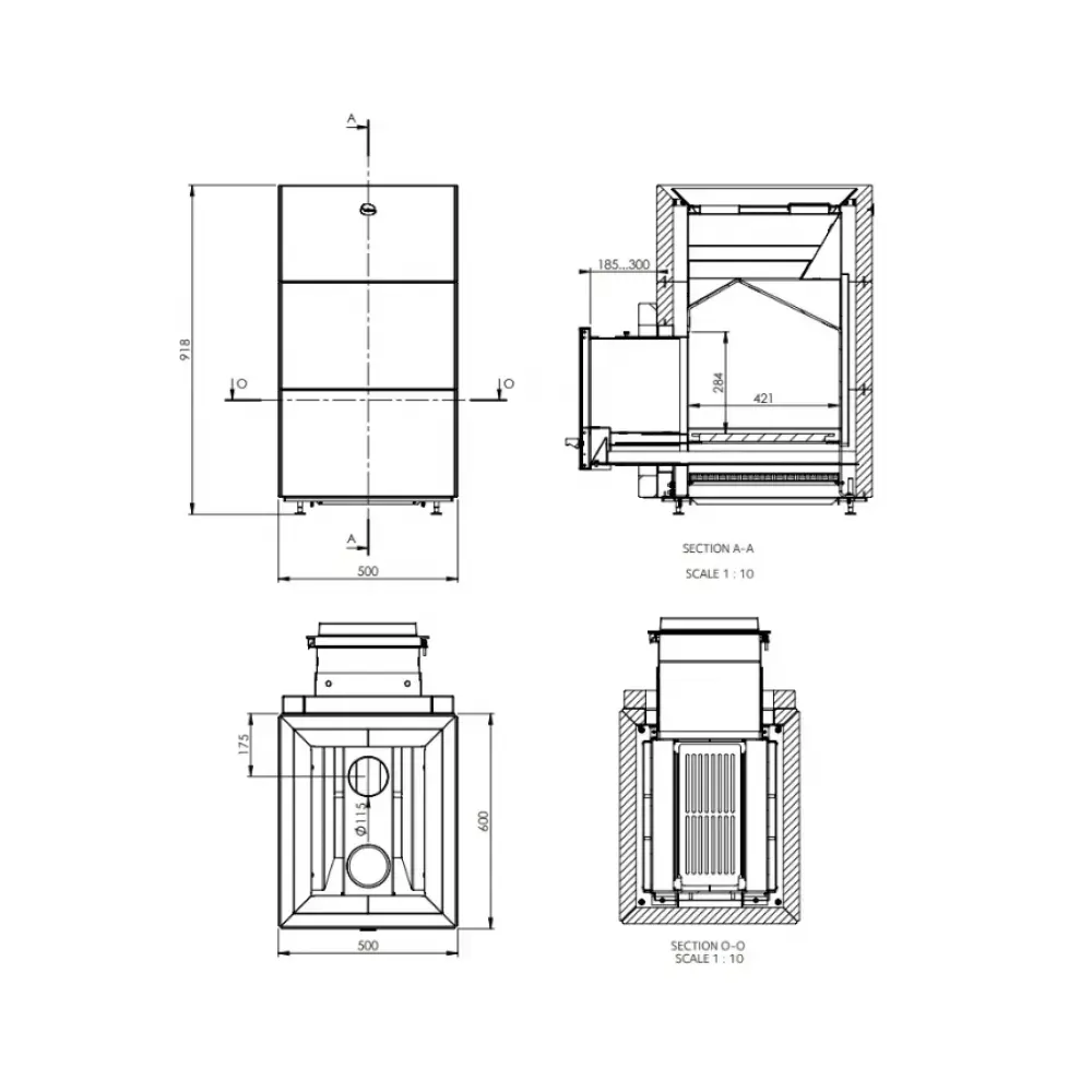 Дров'яна піч для лазні та сауни Tulikivi KINOS 20 S4 (без порталу)