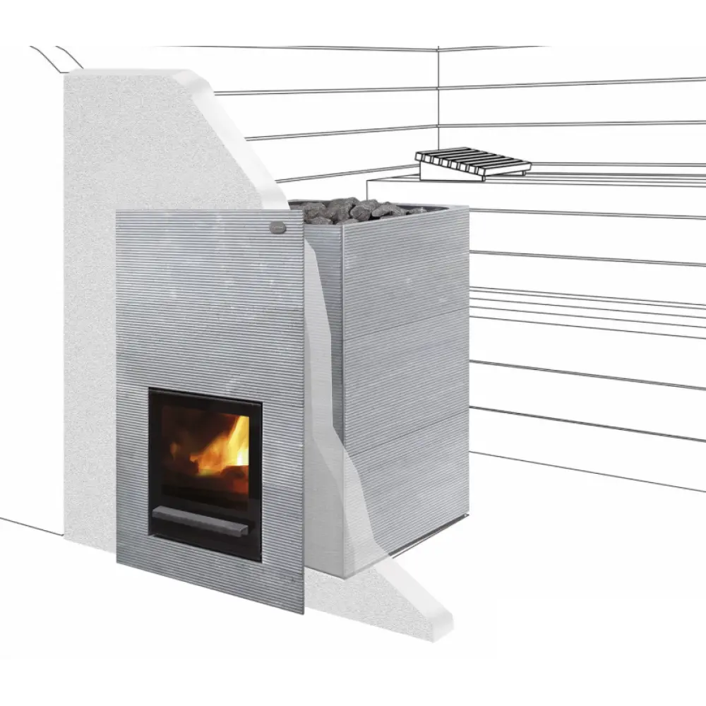 Дровяная печь для бани и сауны Tulikivi KINOS 20 S2 (без портала)