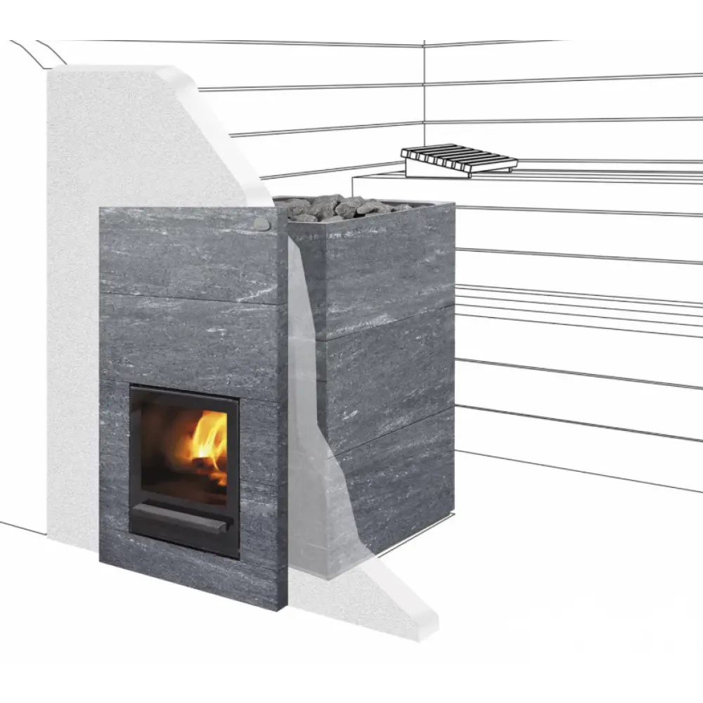 Дров'яна піч для лазні та сауни Tulikivi KINOS 20 S4 (без порталу)