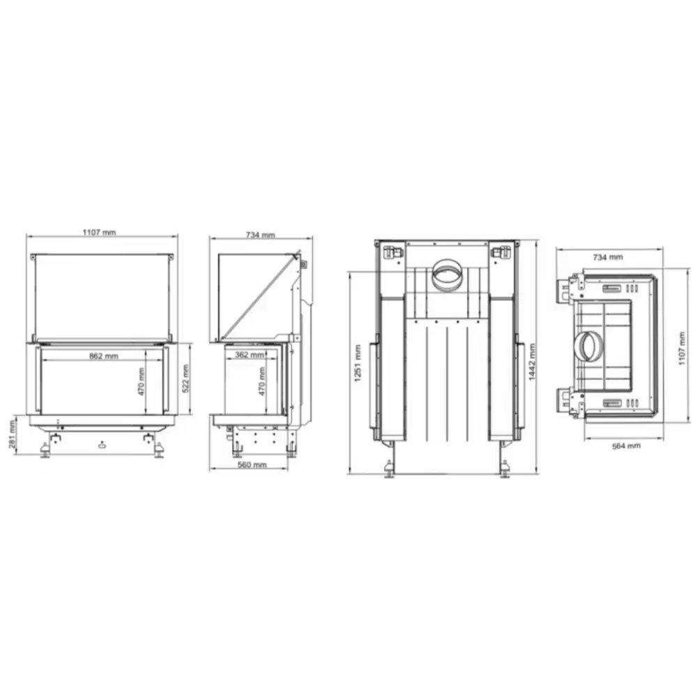 Каминная топка A.Caminetti CRYSTAL 90 Premium