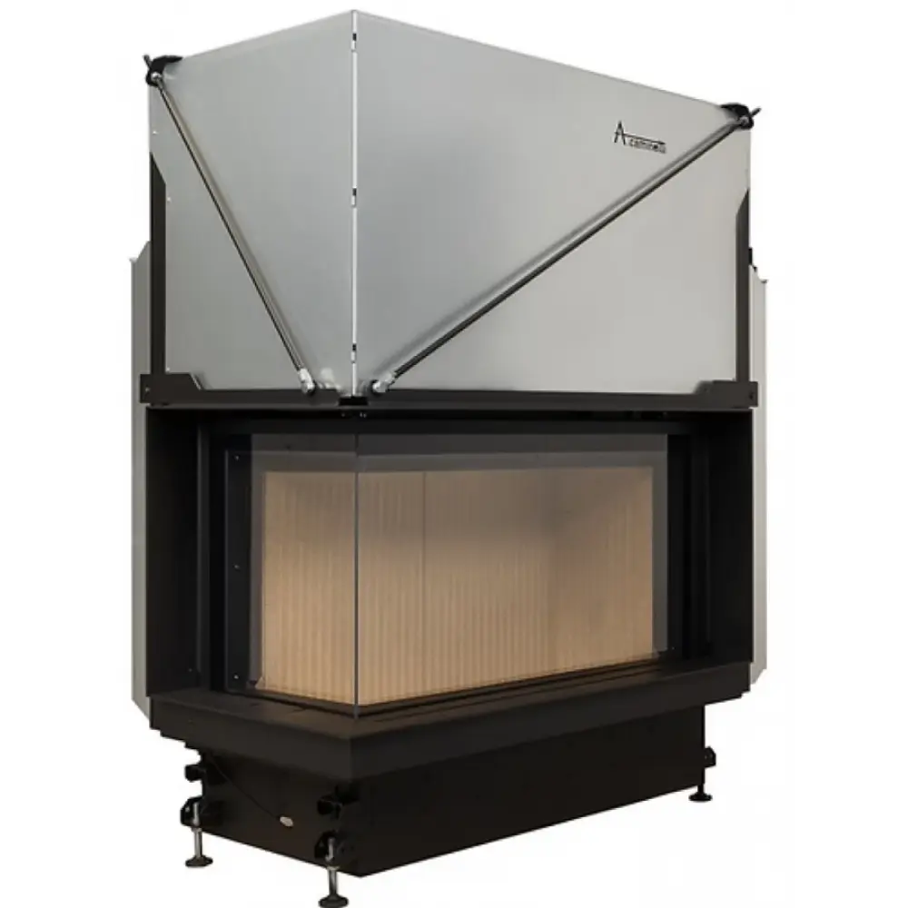 Каминная топка угловая A.Caminetti QUATTRO 90 L Premium