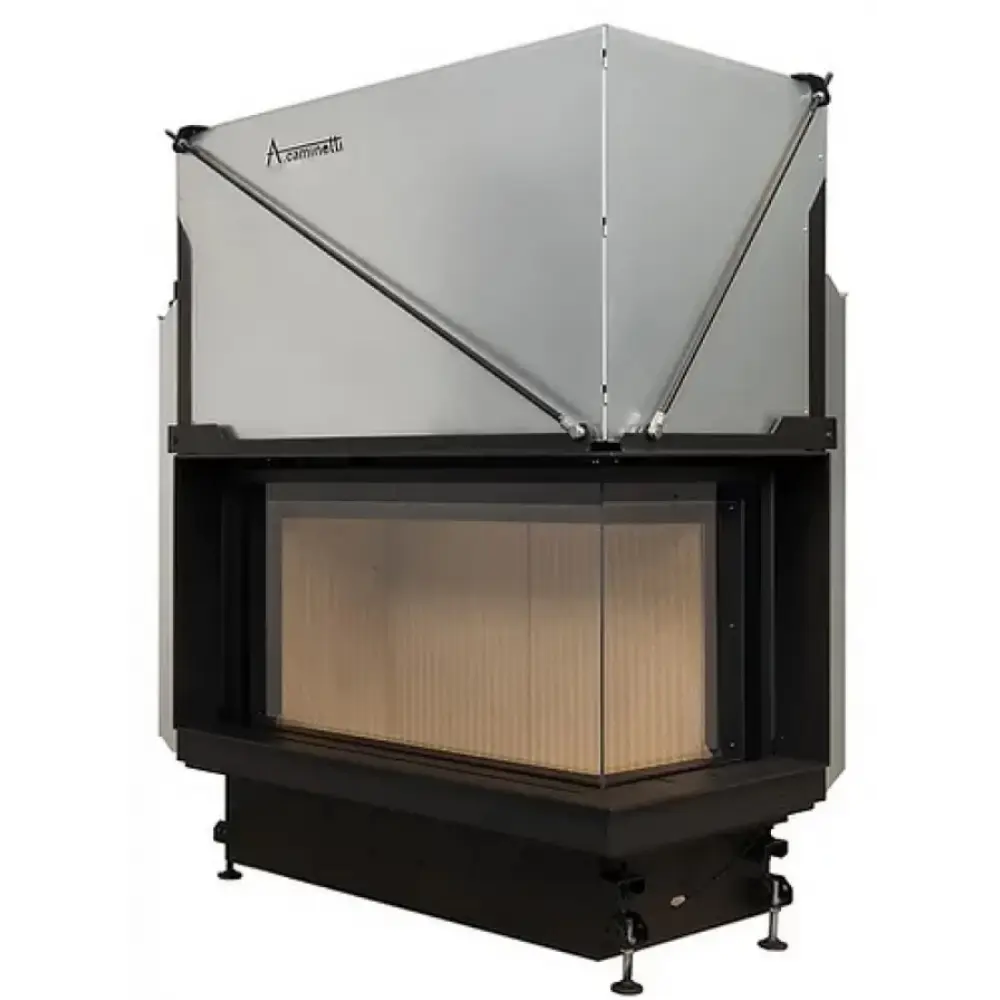 Каминная топка угловая A.Caminetti QUATTRO R 90 Premium