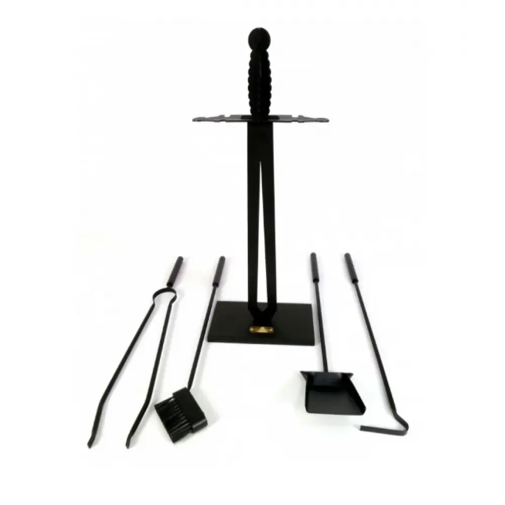 Набір для каміна Ferrum Екскалібур М з корзиною для дров Полум'я