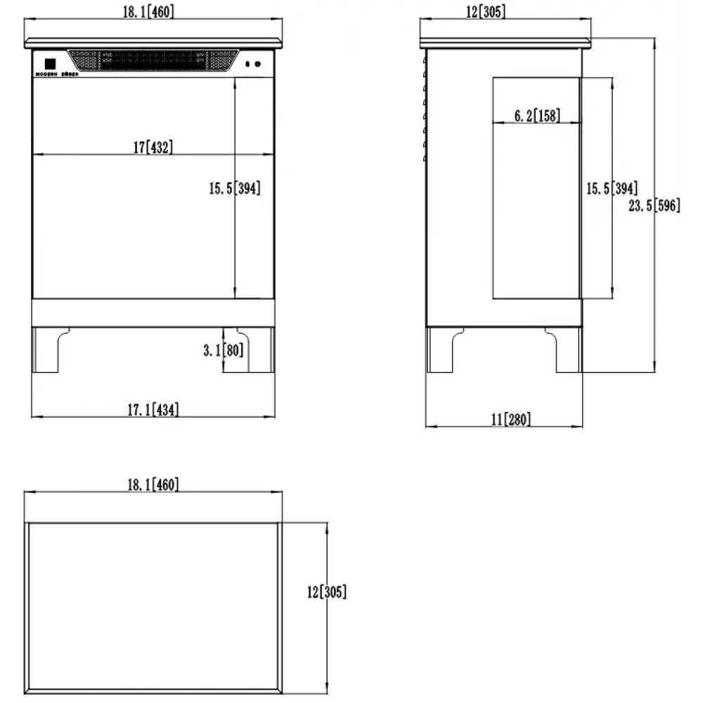 Электрокамин AFLAMO TOWER 46