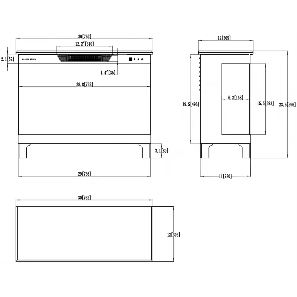 Электрокамин AFLAMO TOWER 76