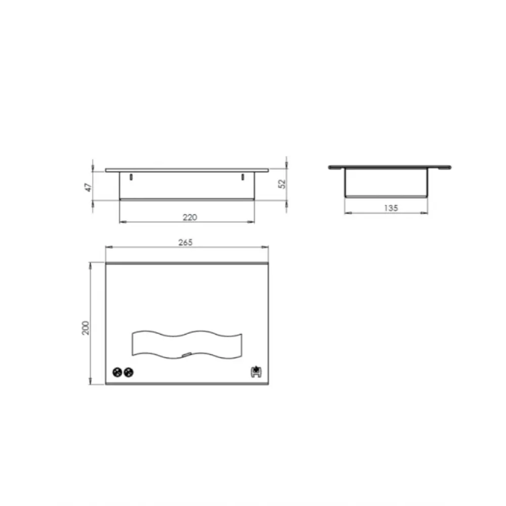 Горелка для биокамина Hitze WBN-02 средняя
