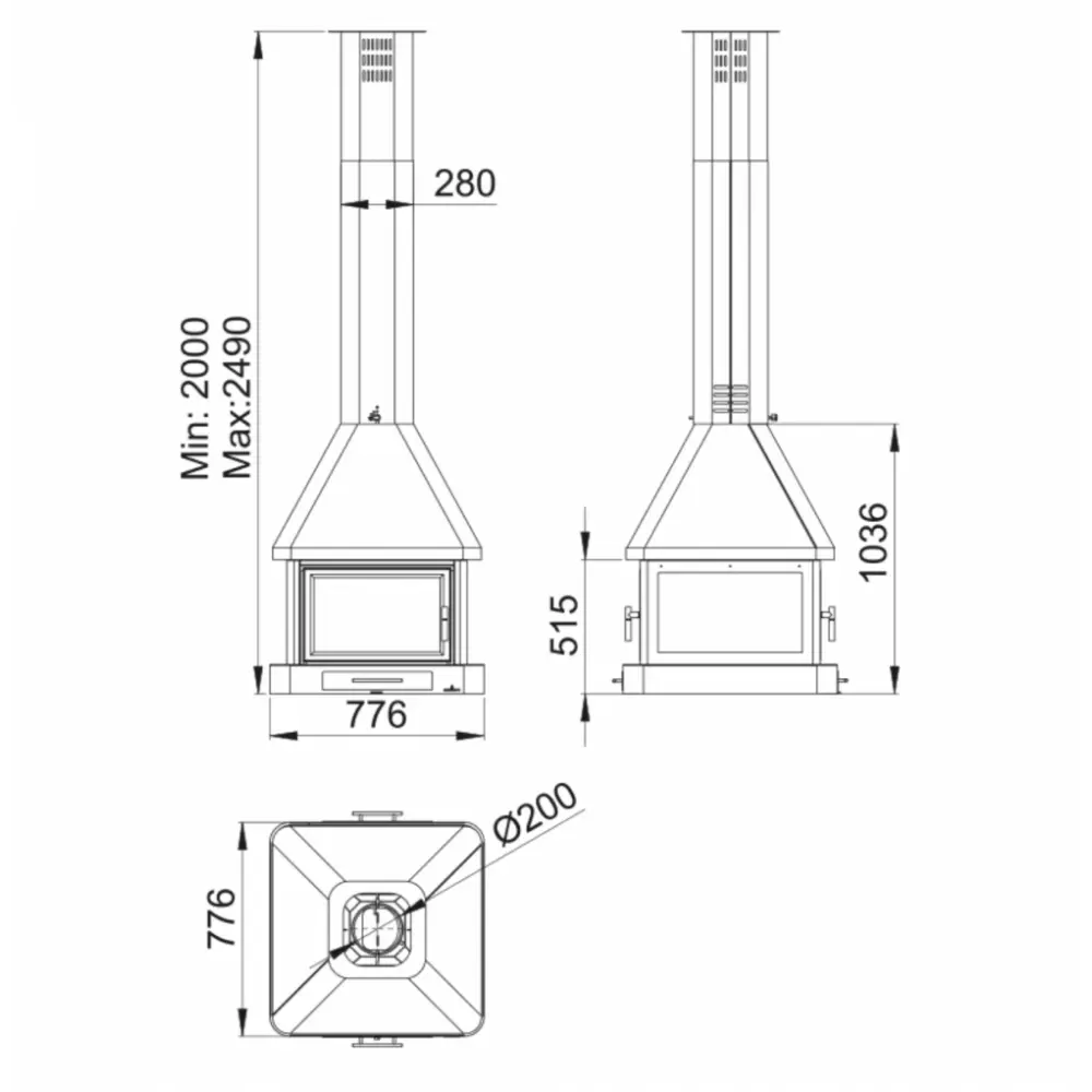 Камін BRONPI HUELVA C