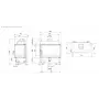 Каминная топка угловая Defro Home IMPULS SM BL Basic