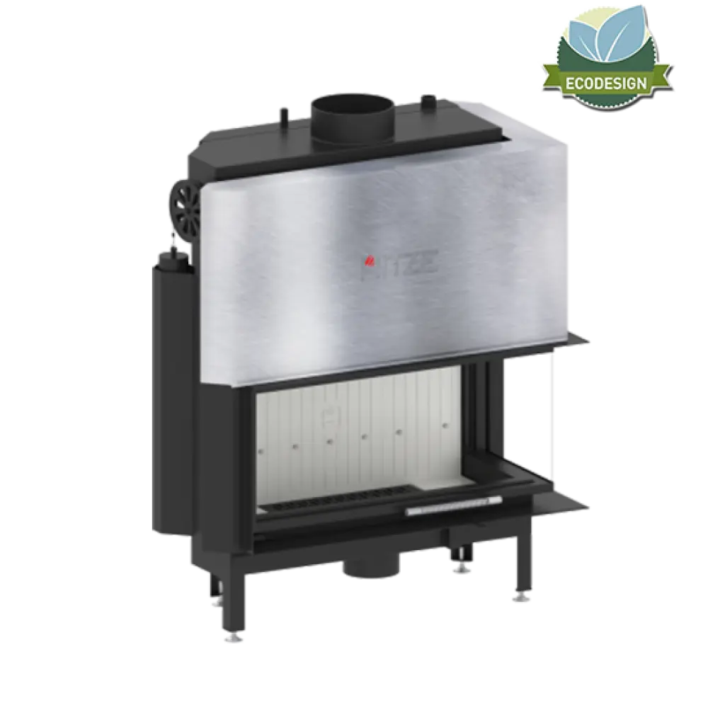 Камінна топка кутова з водяним контуром HITZE ALBERO AQUASYSTEM ALAQS90X41.LG-D