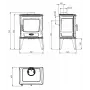 Чугунная печь-камин Dovre TAI 35 WT