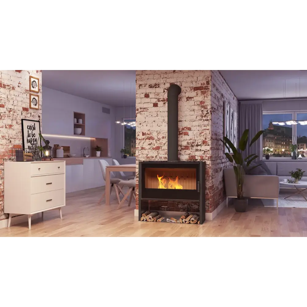 Стальная камин - печь Hitze LUPO L