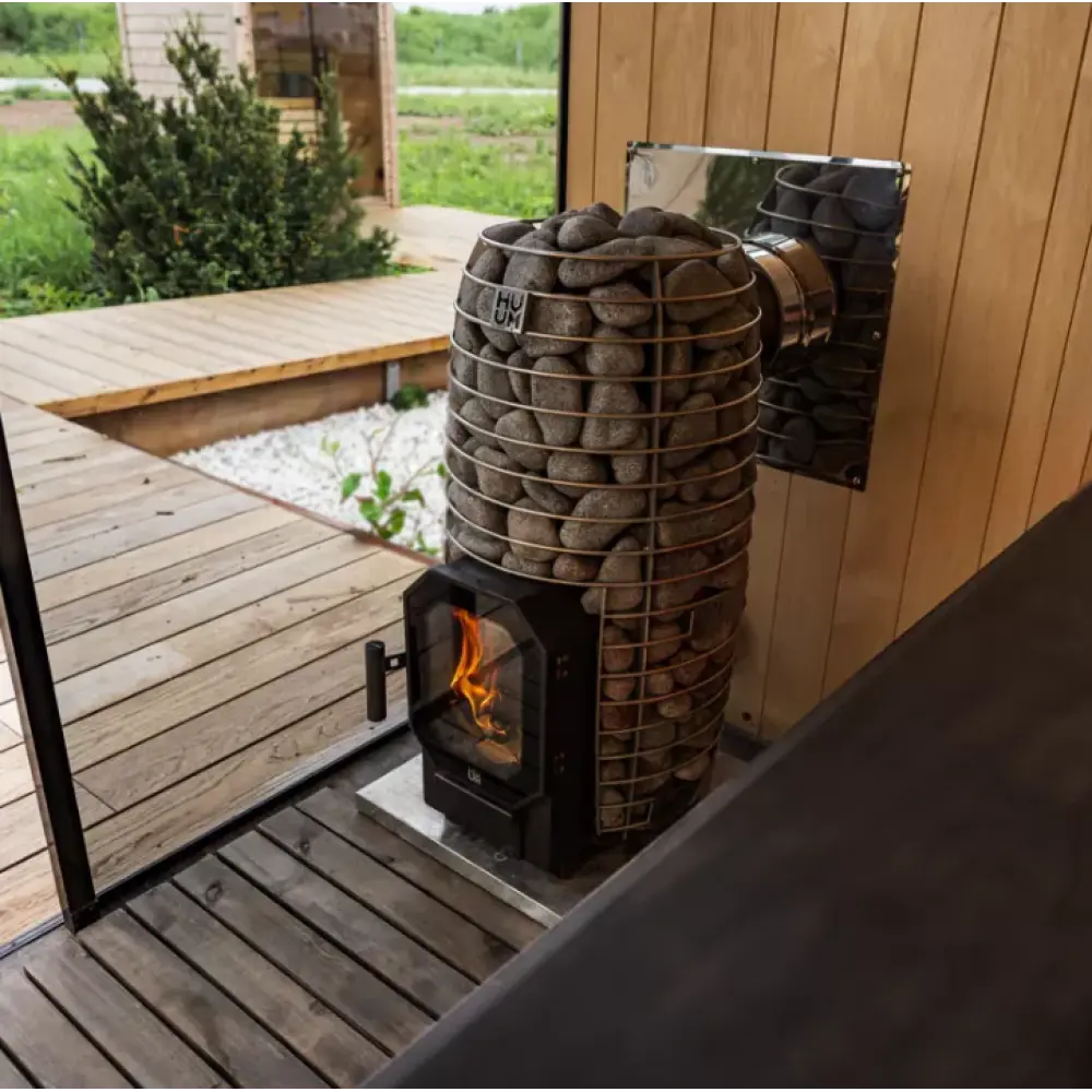 Дровяная печь для бани и сауны HUUM HIVE Flow 18