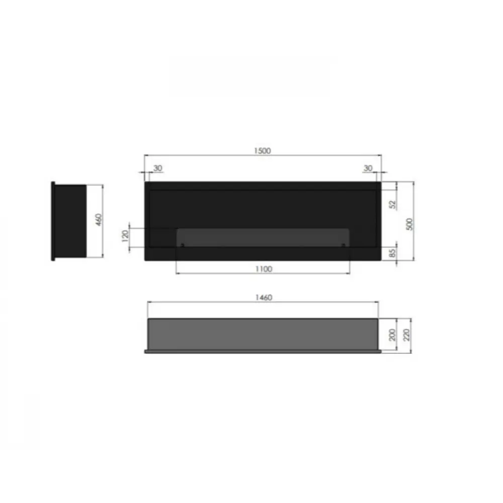 Биокамин INFIRE INSIDE 1500