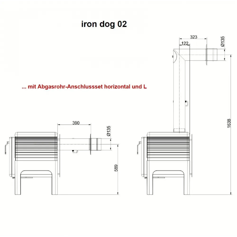 Чавунна піч кухня BRUNNER Iron dog 02