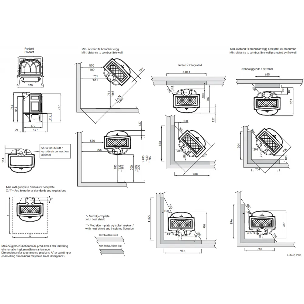 Чугунная печь-камин Jotul F 400 ECO BP