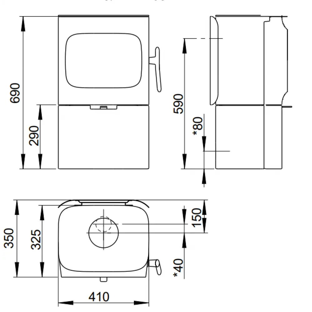 Чугунная печь-камин Jotul F 105 B
