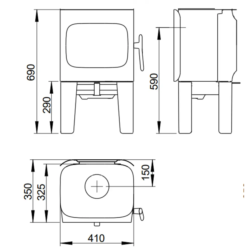 Чавунна піч-камін Jotul F 105 R LL WHE