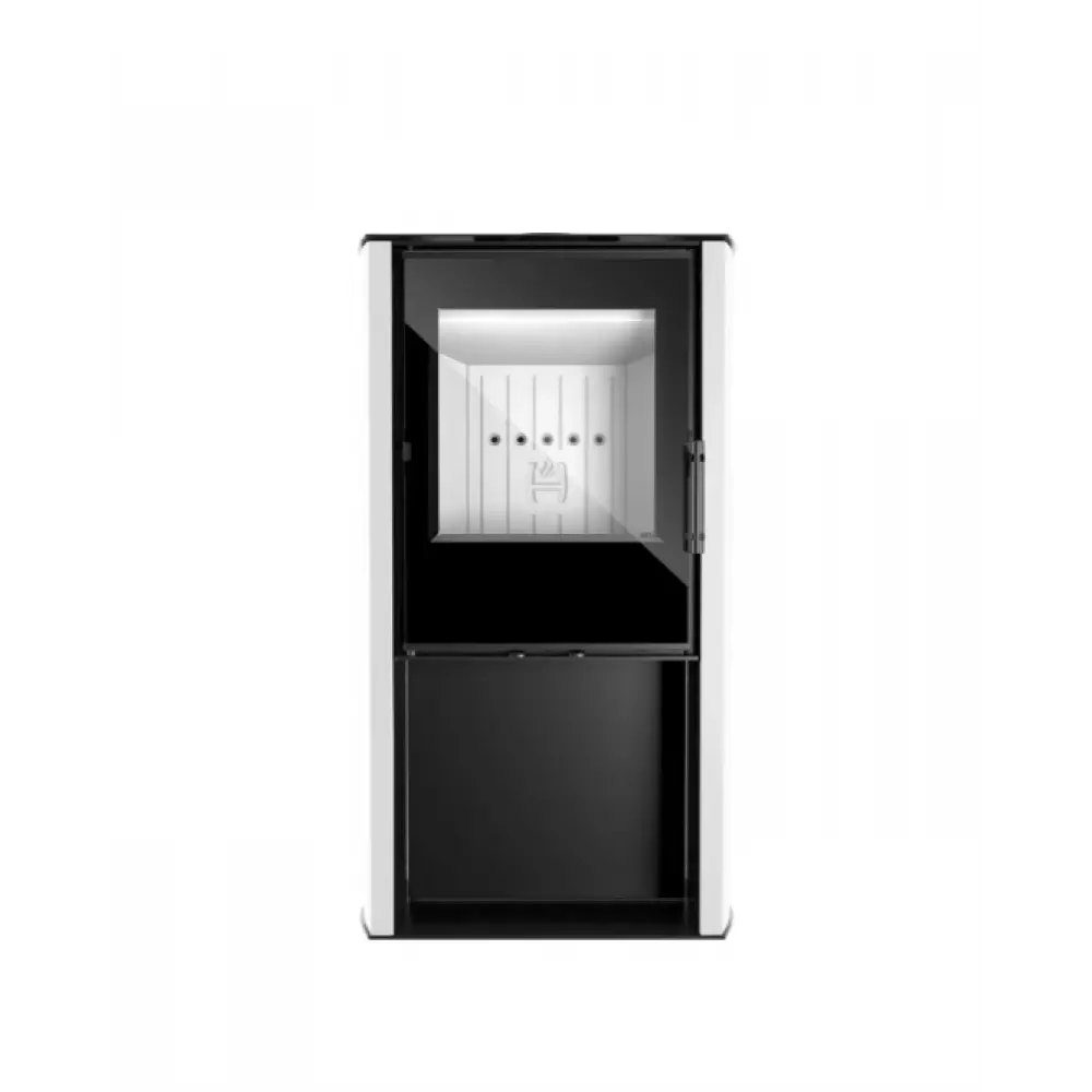 Сталева камін - піч Hitze CANE S White