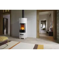 Дров'яна кахельна піч-камін E929C Hermetic Piazzetta