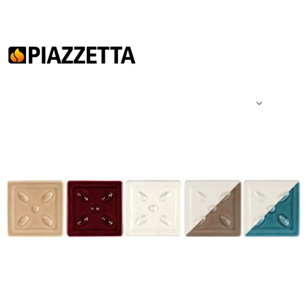 Дровяная кафельная печь-камин E929C Hermetic Piazzetta