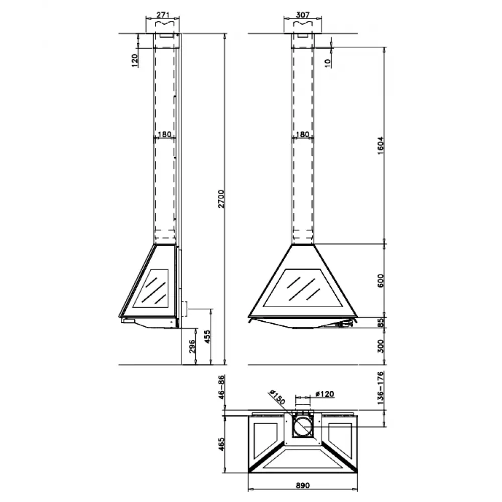 Дизайнерский камин Rocal D-10 Graffiti