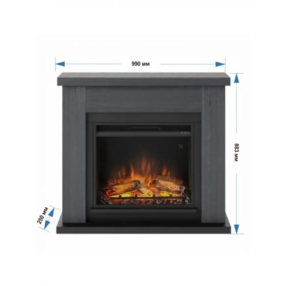 Камінокомплект TAGU FRODE PowerFlame 2 сірий