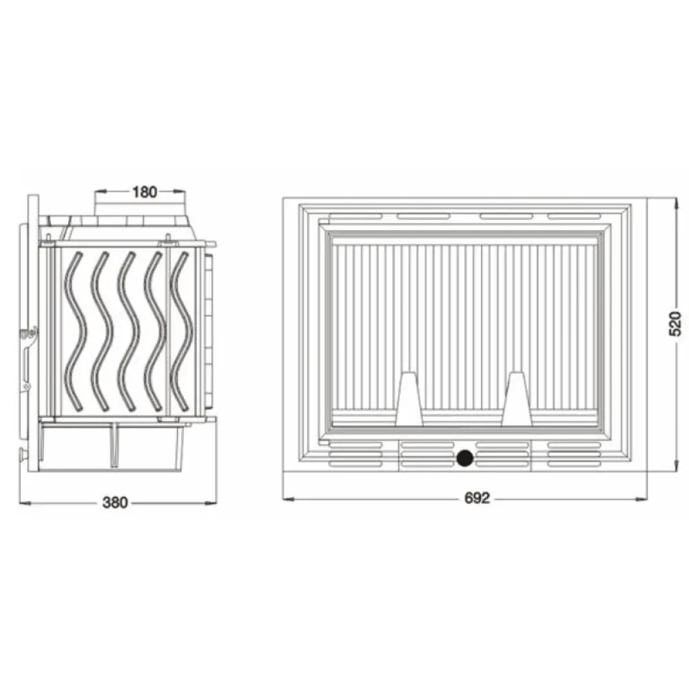 Камінна топка UNIFLAM 700 KASETA PL чавунна