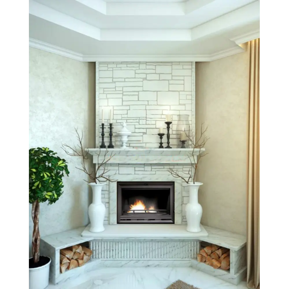 Каминная топка UNIFLAM 700 OPTION ECO с шибером чугунная