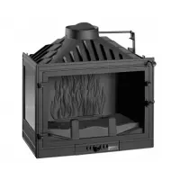Камінна топка UNIFLAM 700 STANDARD ліве скло з шибером чавунна