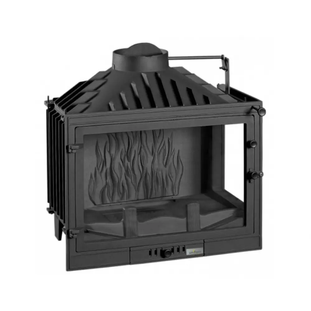 Камінна топка UNIFLAM 700 STANDARD праве скло з шибером чавунна