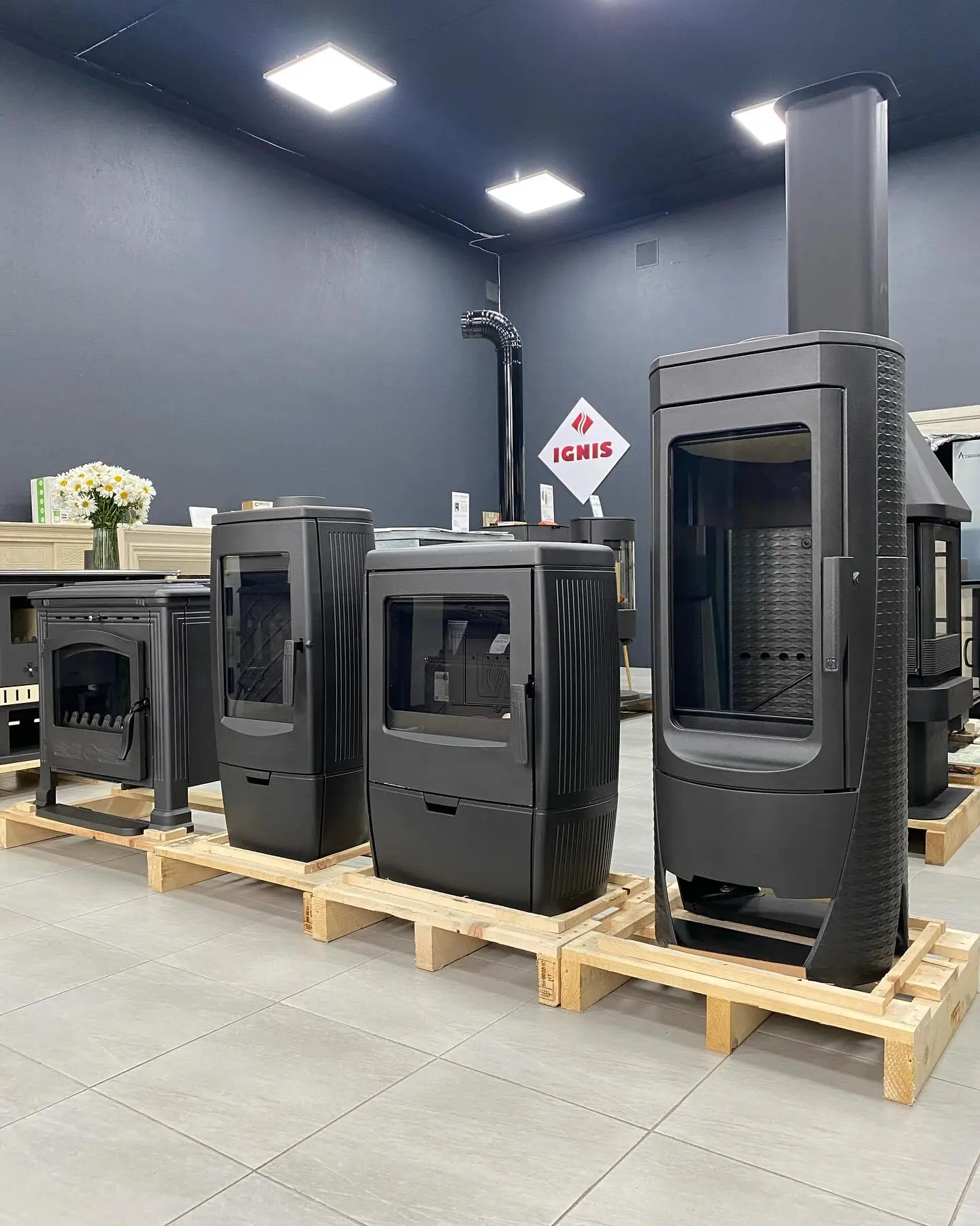 Наличие печей Plamen в салоне каминов IGNIS.